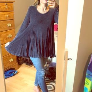 Altar’d State blue flowy long sleeve top